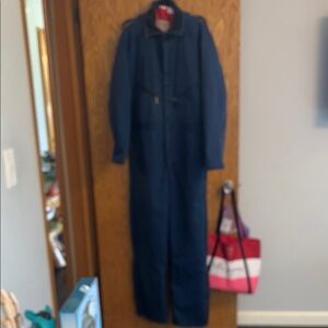 Walls Vintage Blizzard Prof Coveralls Navy made in USA size Large Tall
